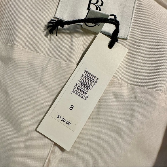 NWT Banana Republic ‘Modern Cotton Twill Vest’ in “Transition Cream” Size 8 - Picture 3 of 16